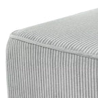 Christopher Knight Home Tariq Pouf carré moderne en bois rembourré en velours côtelé
