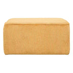 Christopher Knight Home Tariq Pouf carré moderne en bois rembourré en velours côtelé