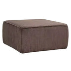 Christopher Knight Home Tariq Pouf carré moderne en bois rembourré en velours côtelé