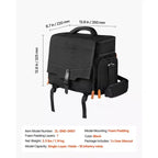 VEVOR Sac de transport pour figurines miniatures, peut contenir 16 figurines d'infanterie, sac de transport miniature avec poignée et bandoulière réglable, noir