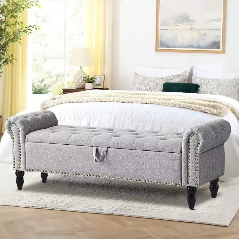 furniliving 63 Banc ottoman avec rangement