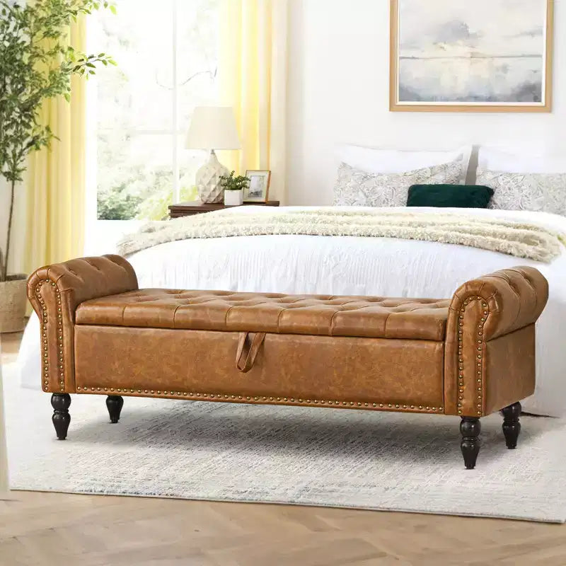 furniliving 63 Banc ottoman avec rangement