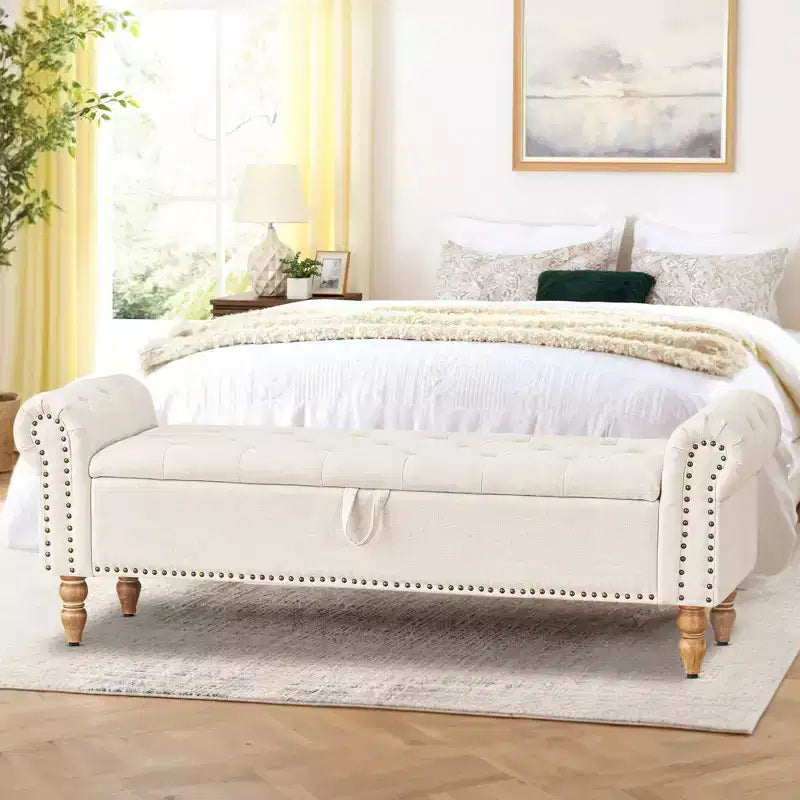 furniliving 63 Banc ottoman avec rangement