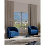 Fauteuil d'appoint moderne confortable, fauteuil simple rembourré doux avec dossier arrondi et pieds robustes, fauteuil de salon pour le salon et la chambre à coucher