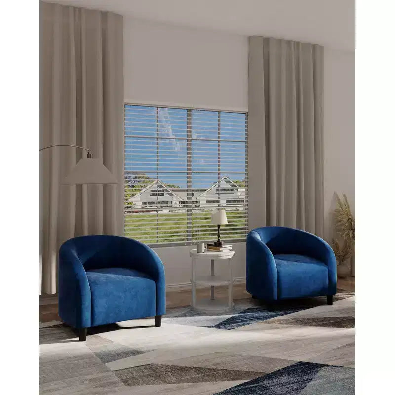 Fauteuil d'appoint moderne confortable, fauteuil simple rembourré doux avec dossier arrondi et pieds robustes, fauteuil de salon pour le salon et la chambre à coucher