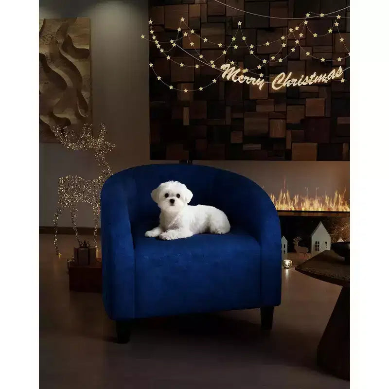 Fauteuil d'appoint moderne confortable, fauteuil simple rembourré doux avec dossier arrondi et pieds robustes, fauteuil de salon pour le salon et la chambre à coucher