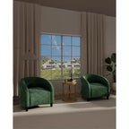 Fauteuil d'appoint moderne confortable, fauteuil simple rembourré doux avec dossier arrondi et pieds robustes, fauteuil de salon pour le salon et la chambre à coucher
