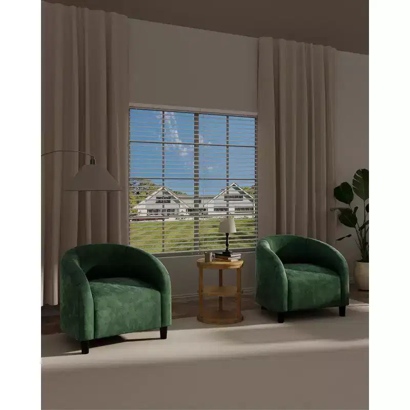 Fauteuil d'appoint moderne confortable, fauteuil simple rembourré doux avec dossier arrondi et pieds robustes, fauteuil de salon pour le salon et la chambre à coucher