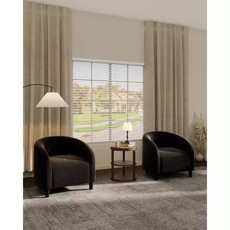 Fauteuil d'appoint moderne confortable, fauteuil simple rembourré doux avec dossier arrondi et pieds robustes, fauteuil de salon pour le salon et la chambre à coucher