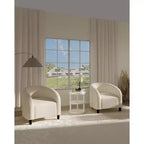 Fauteuil d'appoint moderne confortable, fauteuil simple rembourré doux avec dossier arrondi et pieds robustes, fauteuil de salon pour le salon et la chambre à coucher