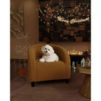 Fauteuil d'appoint moderne confortable, fauteuil simple rembourré doux avec dossier arrondi et pieds robustes, fauteuil de salon pour le salon et la chambre à coucher