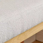 Banc à chaussures capitonné FurnitureR avec cadre en bois, banc d'entrée moderne avec coussin d'assise, petit banc d'appoint pour chambre à coucher, couloir, salon