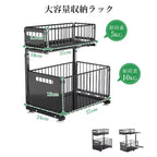 Organisateur coulissant de meuble à 2 niveaux, organisateur sous évier avec tiroir coulissant, étagère de rangement noire pour cuisine/salle de bain/garde-manger