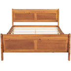 Lit plateforme moderne en bois pleine grandeur avec tête de lit Luxystar