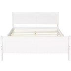 Lit plateforme moderne en bois pleine grandeur avec tête de lit Luxystar