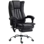 Massage Office Chair with 6 Points and Heat, Reclining Computer Chair with Adjustable Height and Footrest