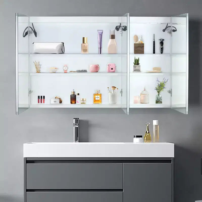 Armoire à pharmacie encadrée Catressa 48 po L x 28 po H avec miroir réglable