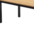 HomeRoots Table de salle à manger 46 pouces en bois naturel et fer noir