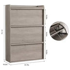 Meuble à Chaussures Moderne en Bois, Étagères Réglables, Range-Chaussures Autonome et Discret, Peu Encombrant, pour la Maison, le Couloir
