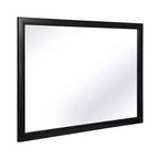 Miroir mural rectangulaire 24 x 36 avec cadre noir Home Collection