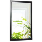 Miroir mural rectangulaire 24 x 36 avec cadre noir Home Collection