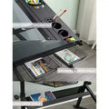 Professional Adjustable Height Art Desk Folding Drawing Table with Tiltable Surface Storage Drawers for Painting Drafting Crafting Sewing