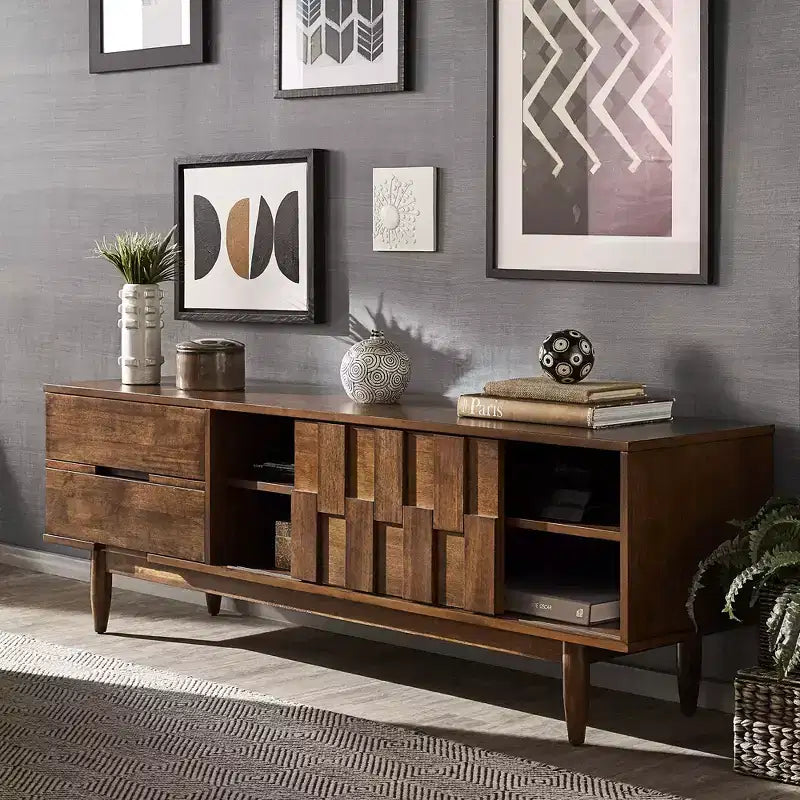 Meuble TV large Chasin 70 - Marron - iNSPIRE Q