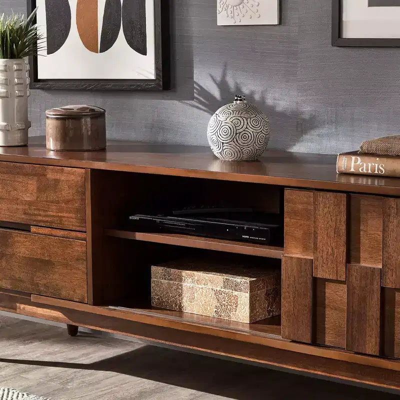 Meuble TV large Chasin 70 - Marron - iNSPIRE Q