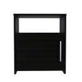 HomeRoots 23 Black Wood Nightstand