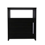HomeRoots 23 Black Wood Nightstand