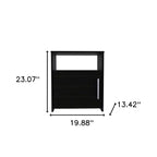 HomeRoots 23 Table de chevet en bois noir