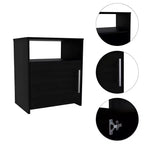 HomeRoots 23 Table de chevet en bois noir