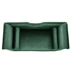 Banc en Velours Whisen 134,6 cm avec Accoudoirs Roulés, Accents de Rivets, Siège Rembourré Minimaliste de Pied de Lit, 2 Coussins, Rembourrage en Mousse Haute Densité