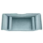 Banc en Velours Whisen 134,6 cm avec Accoudoirs Roulés, Accents de Rivets, Siège Rembourré Minimaliste de Pied de Lit, 2 Coussins, Rembourrage en Mousse Haute Densité
