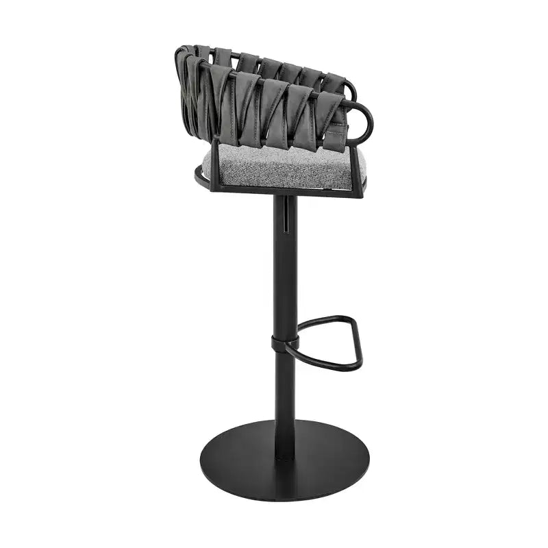 Tabouret de bar pivotant moderne réglable GDFStudio Blaise en similicuir