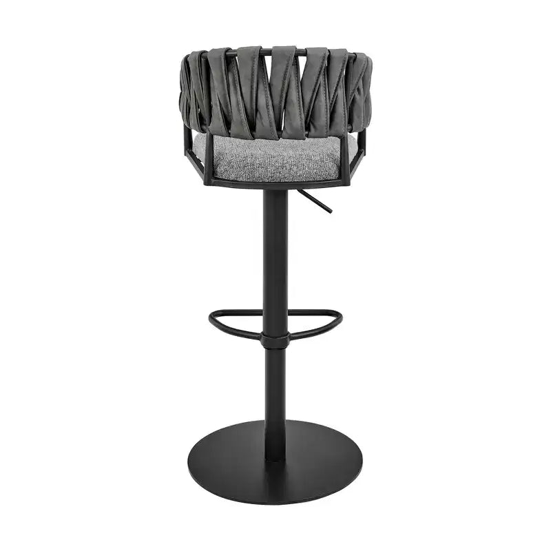 Tabouret de bar pivotant moderne réglable GDFStudio Blaise en similicuir