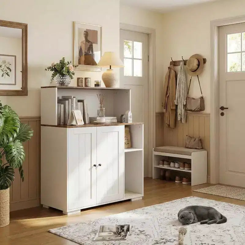 Meuble pour litière extra large, meuble automatique pour litière grande taille, meuble à litière anti-chien avec prise, espace pour affaires de chat
