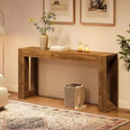 Lantine Table console de 160 cm de long, table de canapé de style rustique en bois à placer derrière un canapé, table d'entrée pour salon, entrée, couloir, hall d'accueil