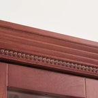 MAYEERTY Meuble de rangement de salle de bain en MDF étanche avec portes et étagères réglables Organisateur de produits de toilette