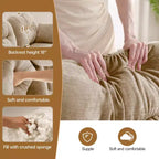 GDFStudio Freddy 140 Canapé Modulable Moderne 4 Places en Chenille avec 2 Coussins Décoratifs