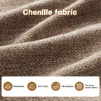 GDFStudio Freddy 140 Canapé Modulable Moderne 4 Places en Chenille avec 2 Coussins Décoratifs