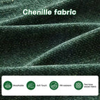 GDFStudio Freddy 140 Canapé Modulable Moderne 4 Places en Chenille avec 2 Coussins Décoratifs