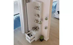 Ensemble coiffeuse minimaliste de 11,8 pouces avec miroir pleine longueur, rangement avec placard pour chambre à coucher, conception peu encombrante