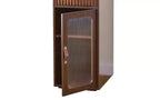 Coiffeuse moderne avec miroir LED coulissant, meuble de rangement et étagères, meuble d'appoint, tabouret assorti et étagères ouvertes pour chambre à coucher