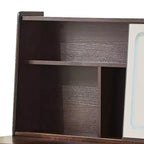 Coiffeuse moderne avec miroir LED coulissant, meuble de rangement et étagères, meuble d'appoint, tabouret assorti et étagères ouvertes pour chambre à coucher