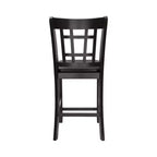 Tabouret de comptoir GDFStudio Harrison Classic 25,5" en bois et similicuir avec dossier Mission