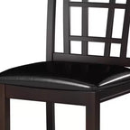 Tabouret de comptoir GDFStudio Harrison Classic 25,5" en bois et similicuir avec dossier Mission