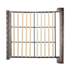 Cadre de lit plateforme Whisen 43.3 King avec tête de lit capitonnée, pied de lit à volutes, velours touffeté, quincaillerie antirouille, assemblage facile