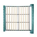 Cadre de lit plateforme Whisen 43.3 King avec tête de lit capitonnée, pied de lit à volutes, velours touffeté, quincaillerie antirouille, assemblage facile