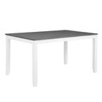 Ensemble de table et de chaises de salle à manger rembourrées GDFStudio Loren modernes en bois massif, 7 pièces